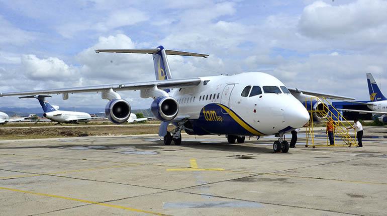 With Just  One Plane for Four destinations , the Bolivian Military Air Transport will operate again as TAMep .