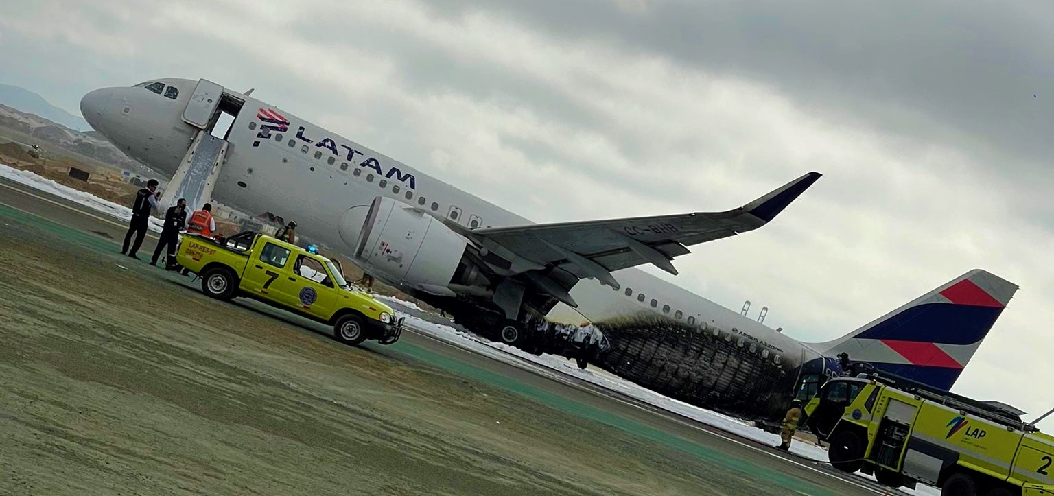 LATAM  Airlines  Airbus  A320Neo Aircraft  Received Damages Due to  the  Runway  Incursion Of  the  Fire  Engine Trucks !