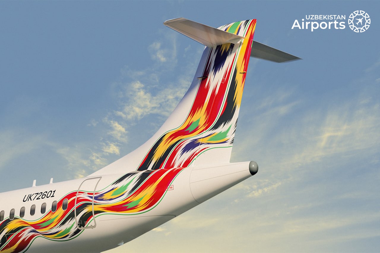 Colorful  Satin  Fabric  Themed  Startup  Silk Avia  Bringing  First ATR  aircraft  to  Uzbekistan !