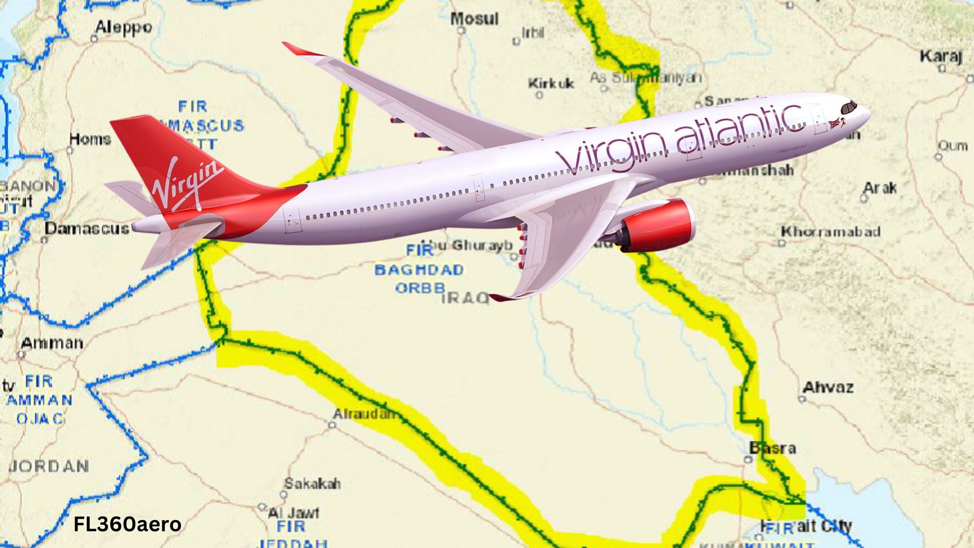 Virgin Atlantic  Facing Penalty Of $1.05 million  For  Operating  Flights  With  Delta Air Lines’ code  In  Baghdad  FIR  During  Federal Aviation Administration  Flight  Prohibition .