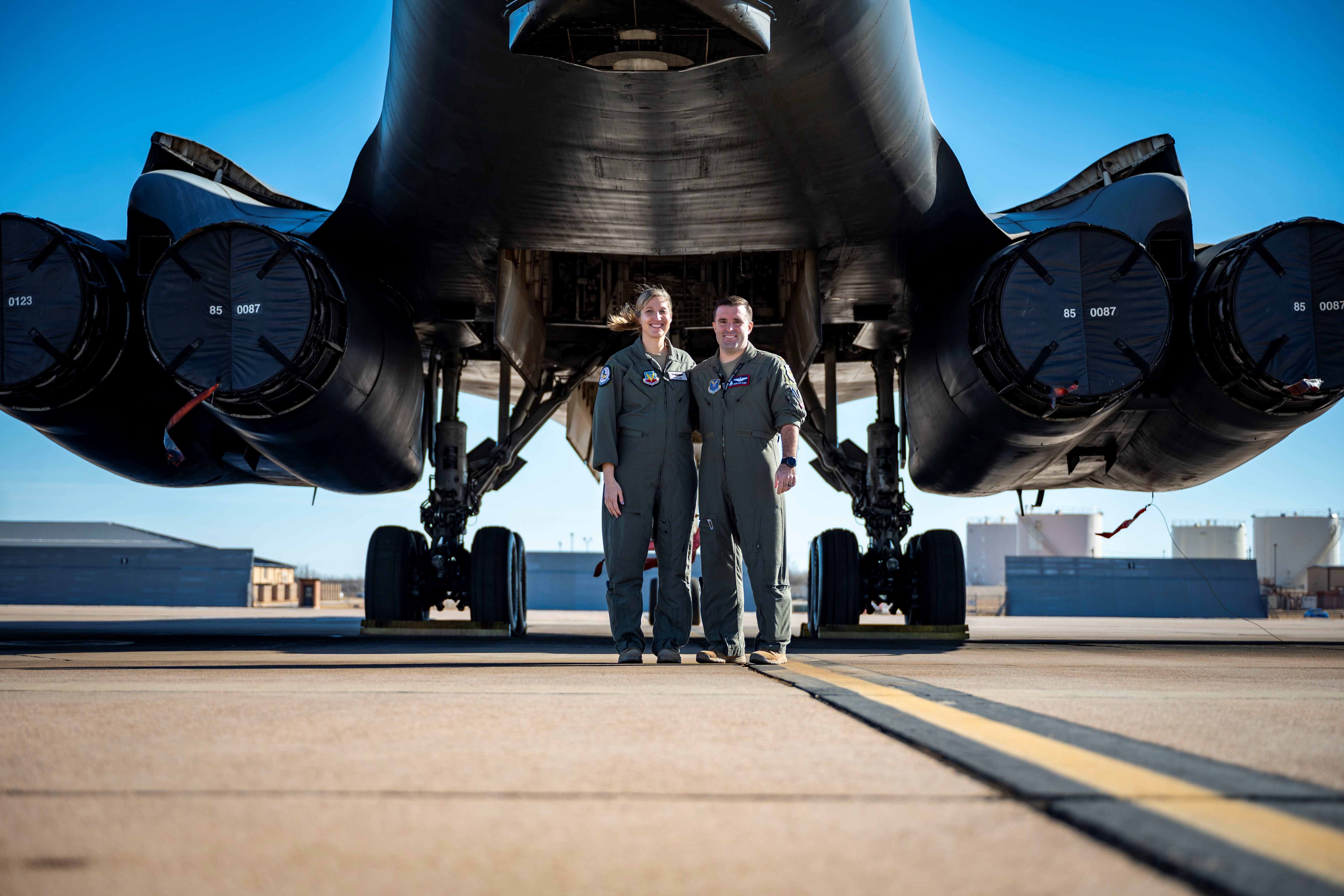 B-1 baby on board - Air Force pilot among First to fly Supersonic plane while pregnant .