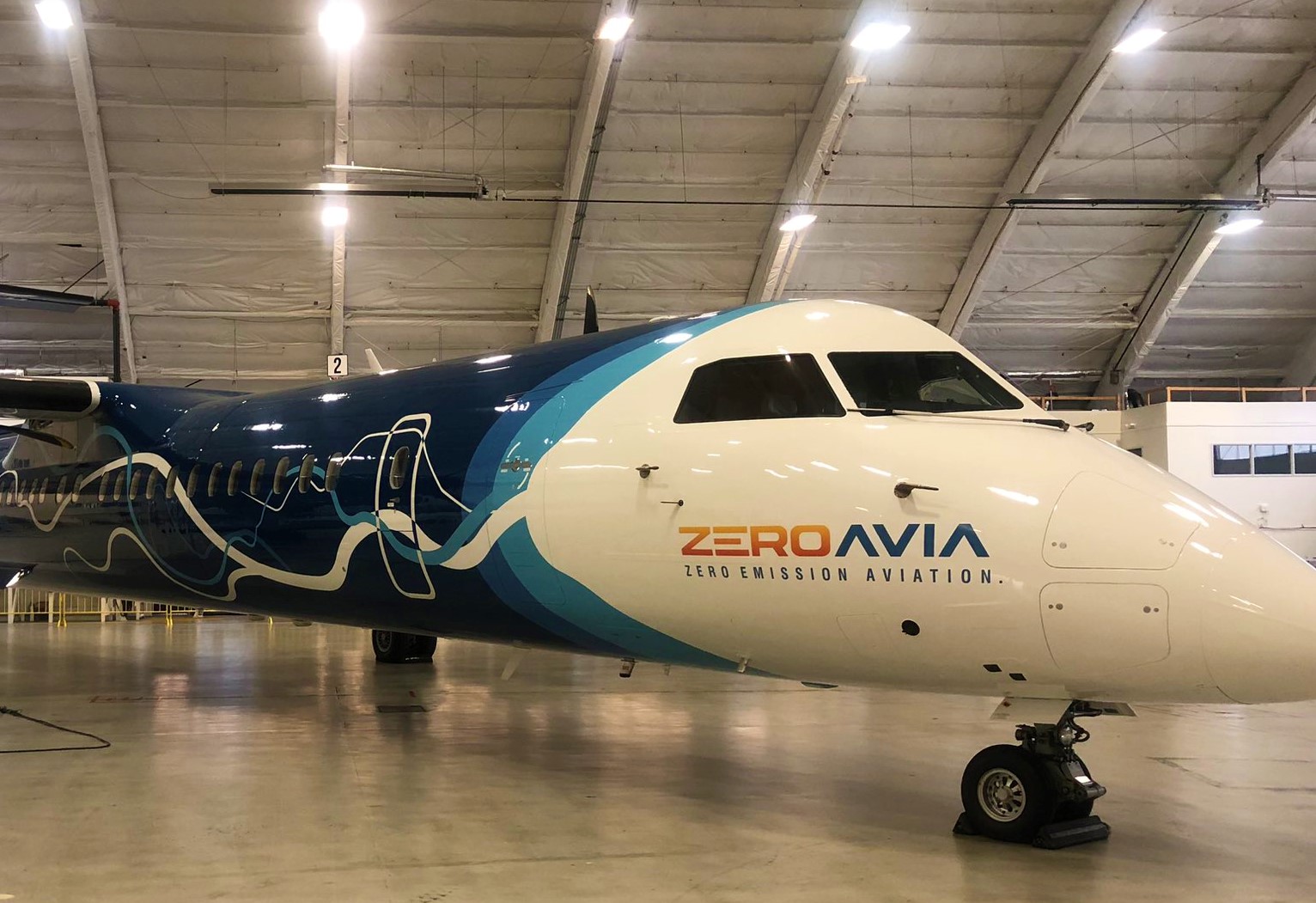 The  New  Alaska Airlines-ZeroAvia  Zero  Emissions aircraft , Based on the Horizon Air DHC-8 402  Unveiled  Today.