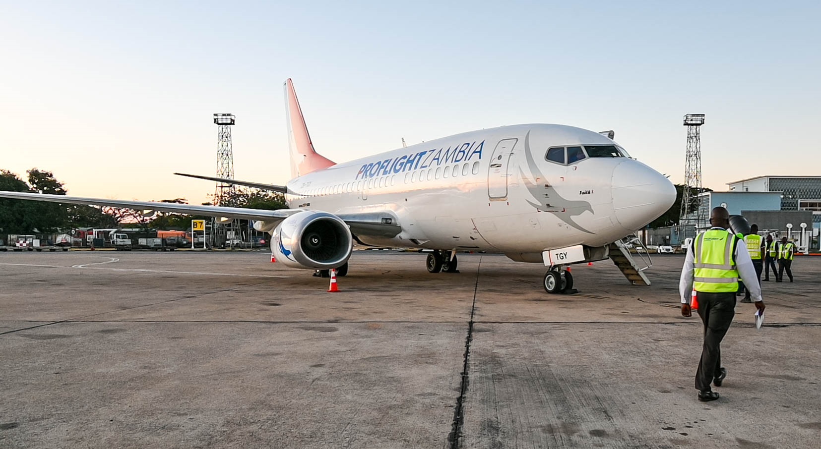 Proflight  Zambia  Is  Celebrating  The  Arrival  Of  First  Narrow  Body  Boeing  Aircraft  In  Its  Fleet.