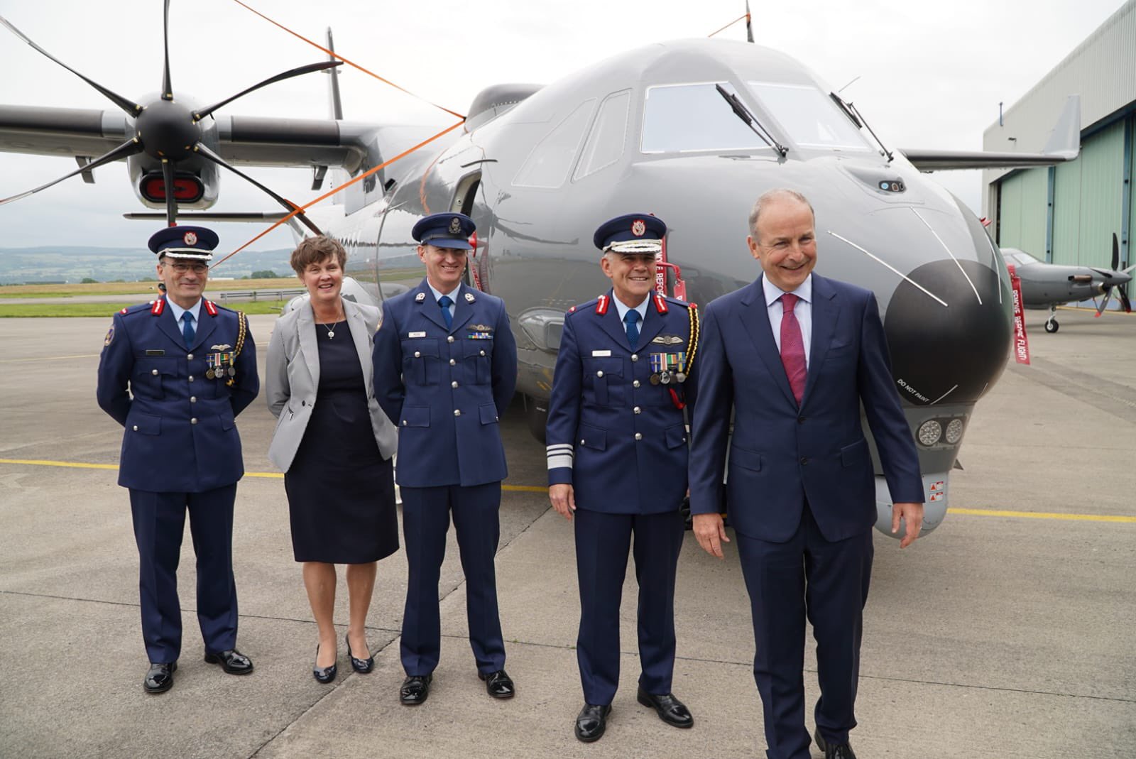 Ireland welcomes the arrival of the first of two Airbus C295 Maritime Patrol Aircraft  at Casement Aerodrome.
