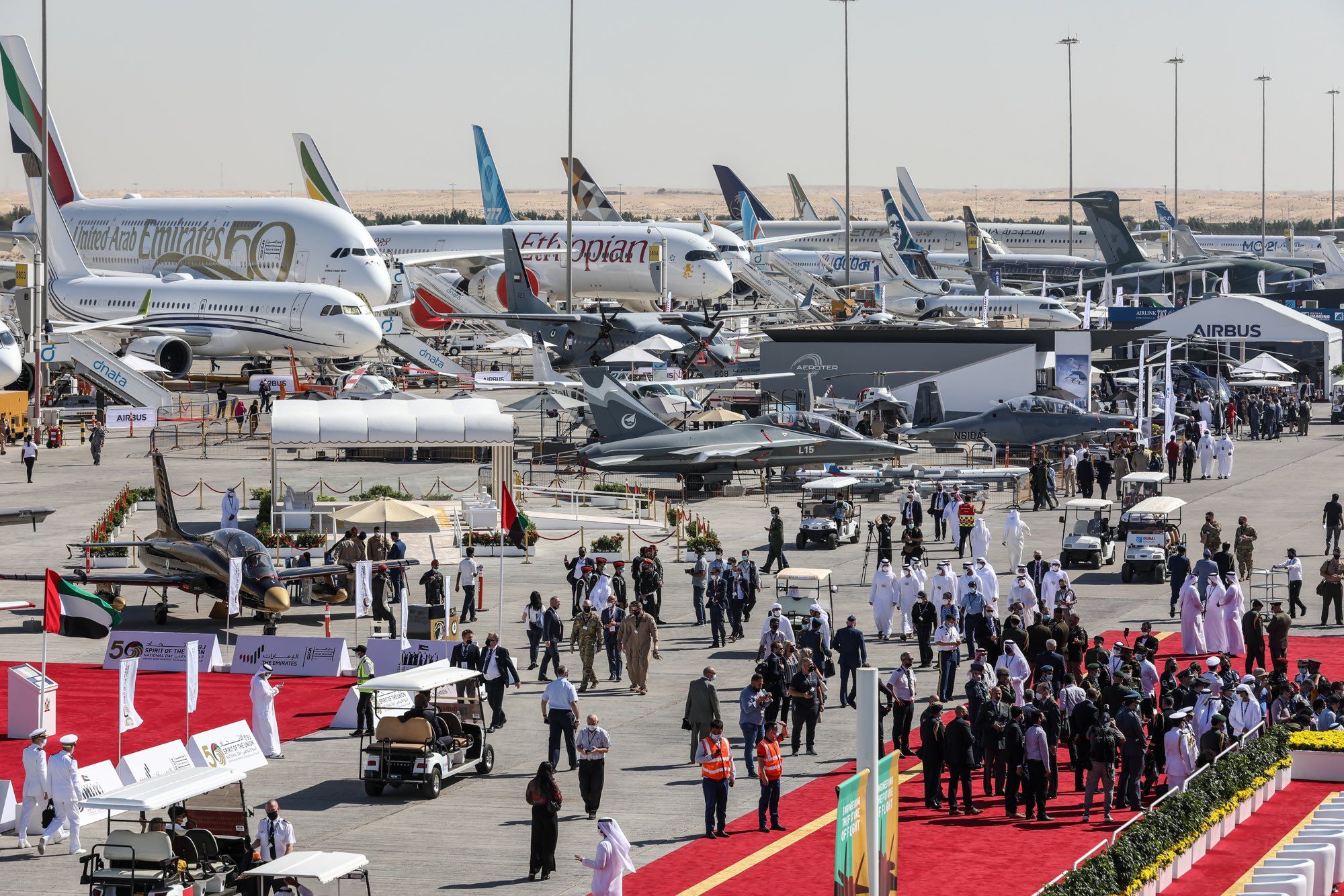 Amid  Uncertainty  Due  To  The Ongoing War Situation In The Middle East , Dubai Airshow  23  Takes  Off  With  Big  Promises.
