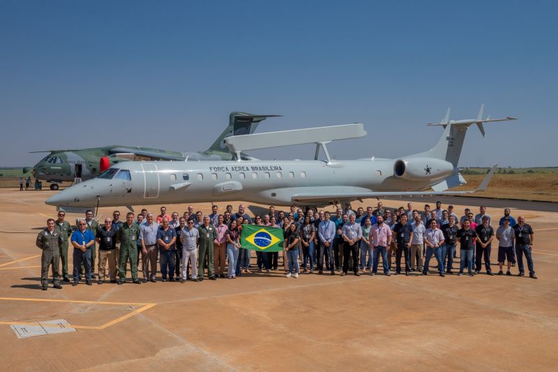 Embraer Has Delivered The  Fifth  Modernized  EMB 145 AEW&C  as  E-99M Jet  To  The Brazilian Air Force (FAB)
