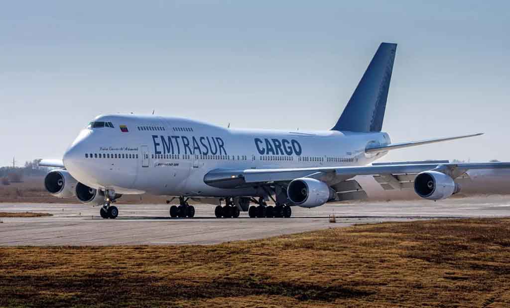U.S. Department  Of Justice Confirms Possession Of The Emtrasur Boeing 747 Freighter , Venezuela Rejected The Development.