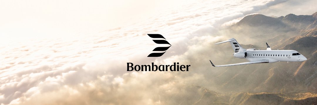 New Corporate Logo 'Bombardier Mach' - A New Chapter While Paying  Tribute  To  Record-Setting Flight By Global 8000 .