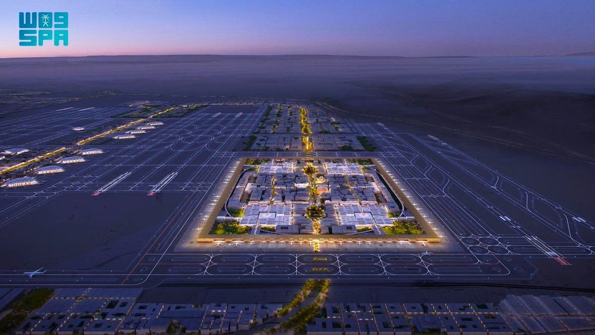 Aerotropolis plan launches, King Salman International Airport Development Company appoints Foster & Partners, Jacobs Engg, Mace and Nera to plan a six-runway airport.