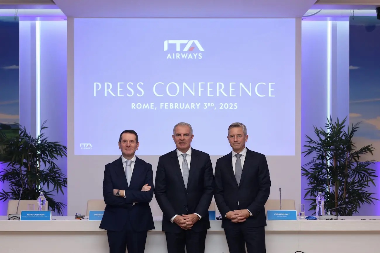 ITA Airways' first press conference of the year 2025: ITA Airways leaves SkyTeam, Integration into the Lufthansa Group has Begun.