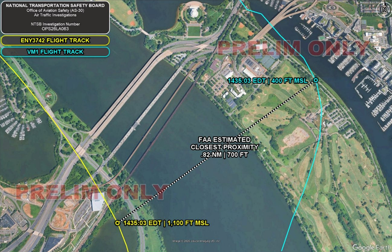 Communication Failure Preceded Marine One–Envoy E-170 Loss of Separation Near Reagan National