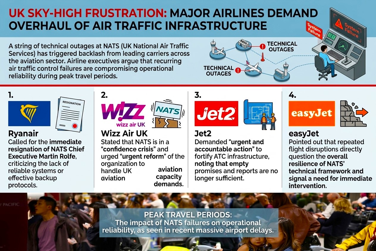 UK airlines question NATS resilience after second technical failure in two weeks
