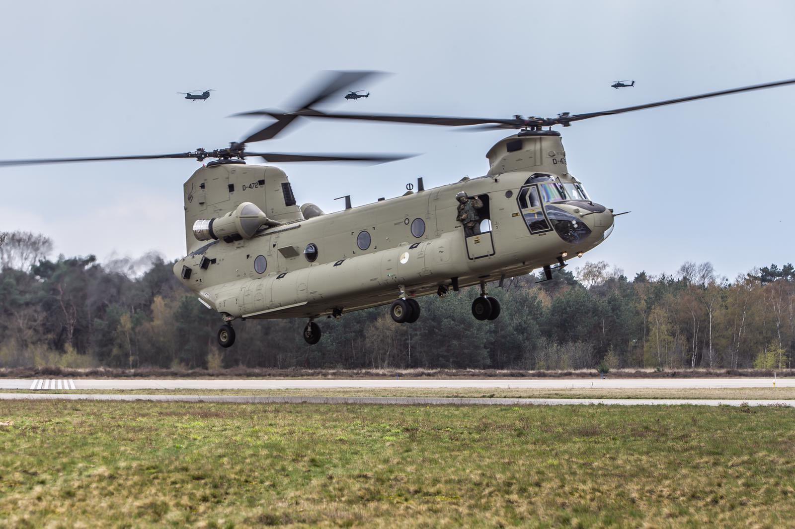 Pictures - The  Royal  Netherlands  Air  Force  welcomed  its  first  ever  Chinook CH-47F at  Gilze - Rijen  Air Base  today.