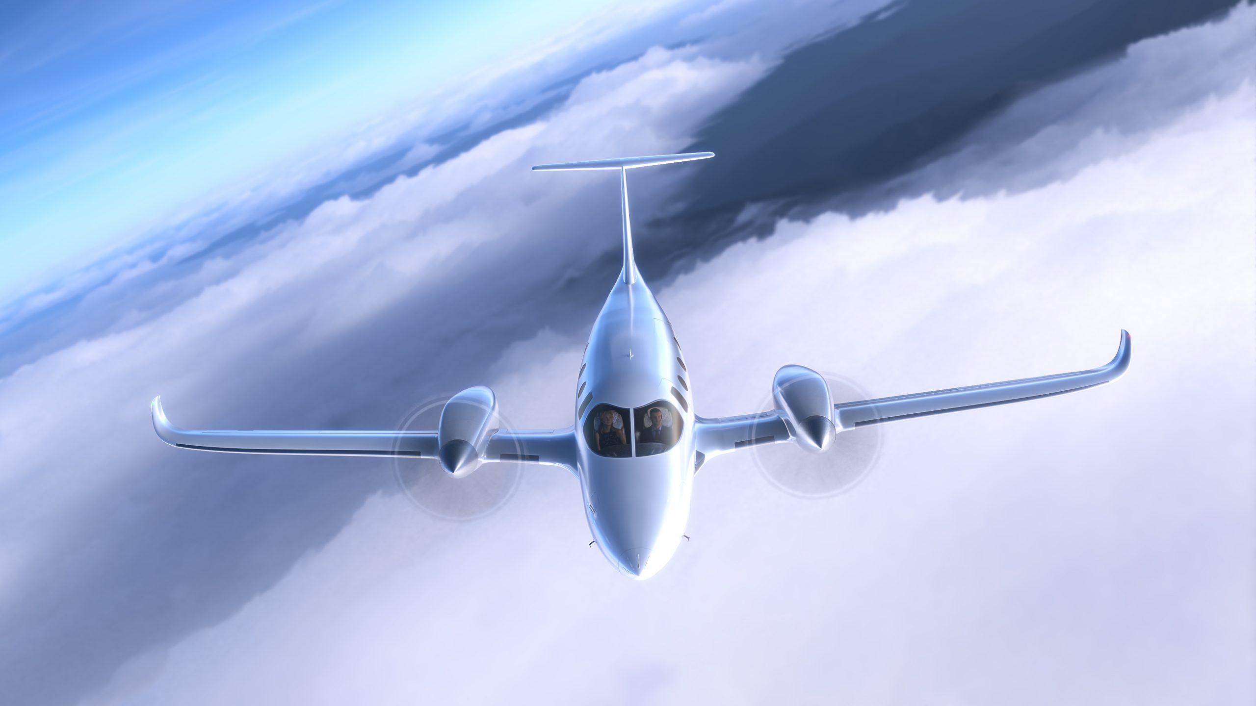 Meet  Bye  Aerospace's  all-electric  twin  turbo-prop  'eFlyer 800™',  that comes  with  a  full  airplane  parachute !