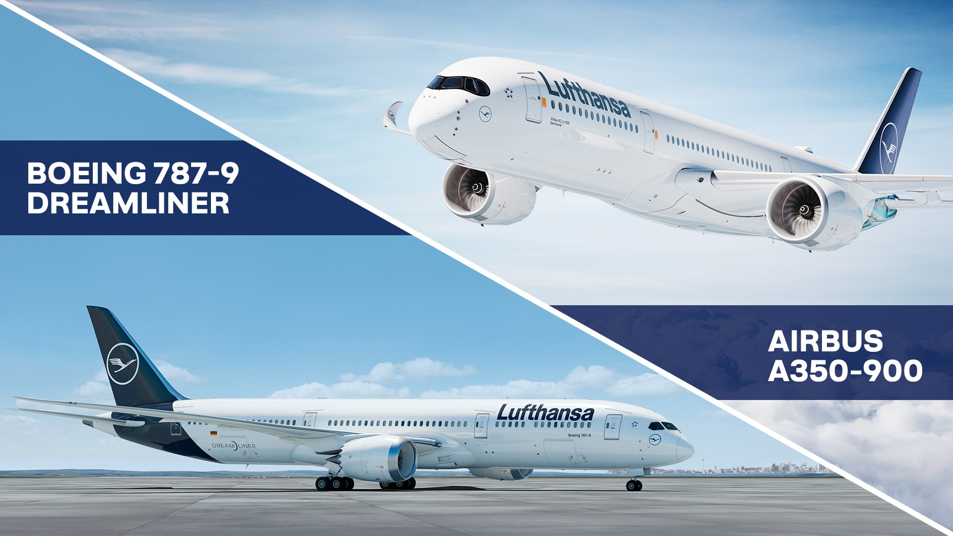 Lufthansa Supervisory Board approved the purchase five Airbus A350-900s and five Boeing 787-9 aircrafts today !