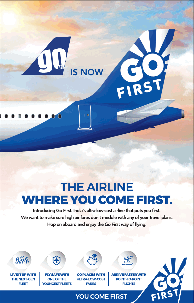 15 years old Indian Low cost carrier 'GO air' rebrands itself as an ultra low cost carrier (ULCC) - 