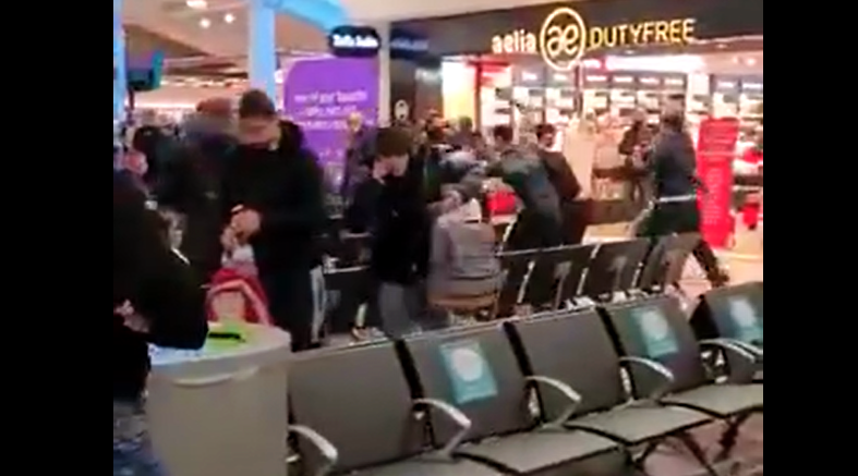 Bizzare Incident - Luton Airport Mass Brawl in Departure Lounge ,  three in hospital , seventeen arrested !