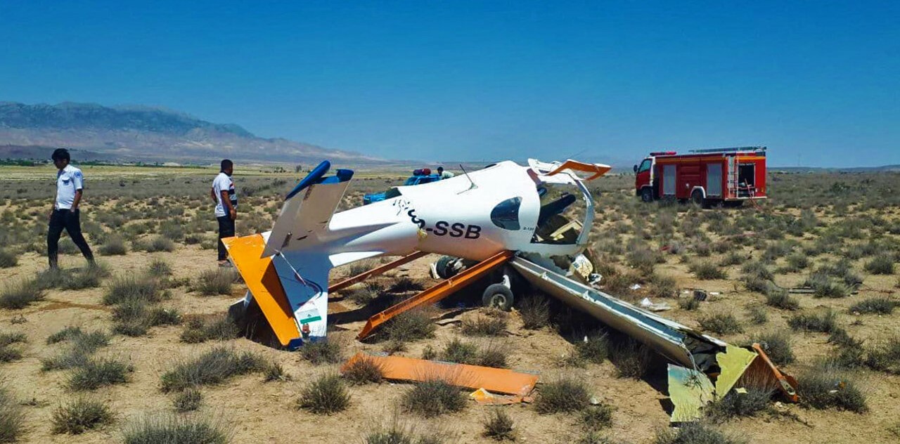 Dorna D-139 Blue Bird aircraft crash in Iran killed both the instructor and trainee after if sustained a technical issue.