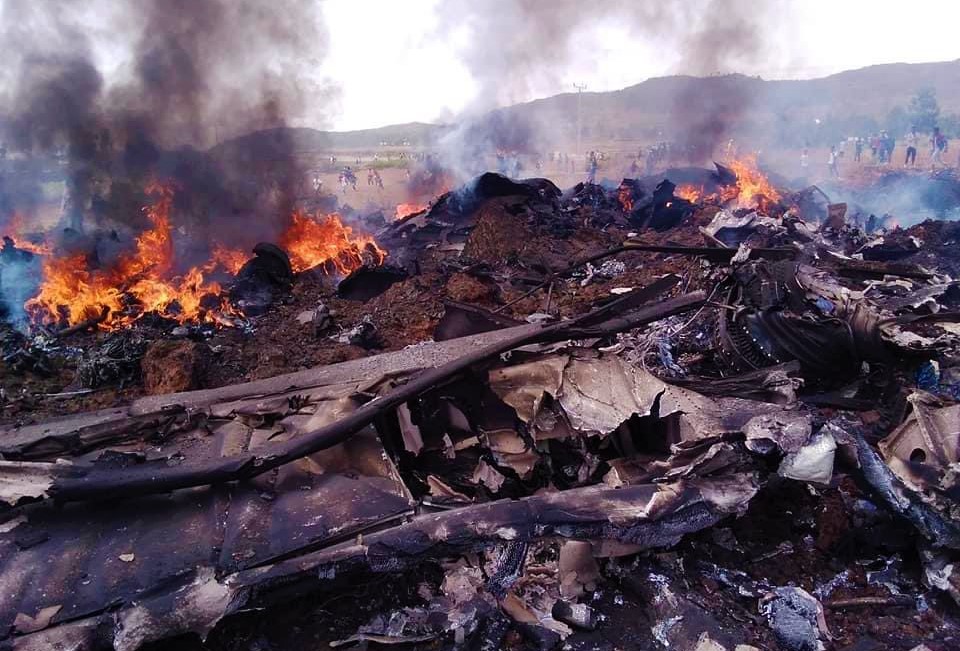 Ethiopian Air Force Lockheed C-130 Hercules has been shot down , no survivors left.