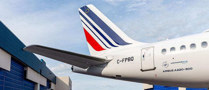 Airbus A220 with a French taste - Air France's First  out  of  the  ordered  60  Airbus A220-300s has Left the Paint Shop !