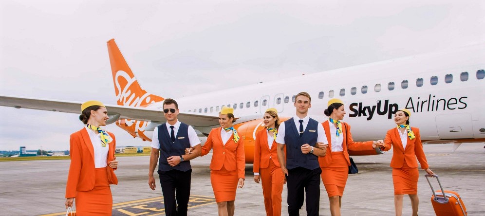 After Ukrainian 'SkyUp  Airlines' removed  high heels from it's Flight attendants for trainers , staffs more than welcome it !