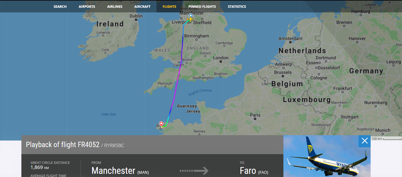 A  Ryanair Boeing737  aircraft  plunged  34000 feet  in  Seven  minutes  due  to  Onboard  Fire  incident  to  conclude  an emergency landing  ! 